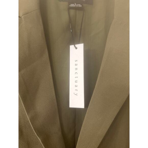 SANCTUARY NWT One Button Long Line Vest Mossy Green Size Large - Picture 7 of 10